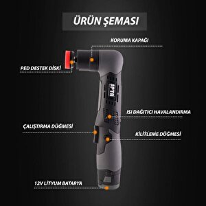 12v Şarjlı Nano Orbital Polisaj Makinesi