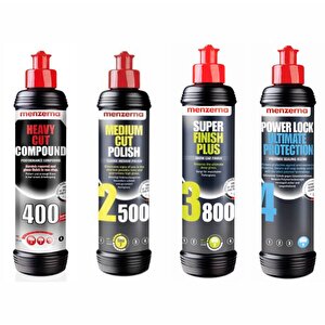 Menzerna 400 2500 3800 Power Lock 250 Ml Boya Koruma Seti