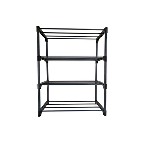 Asvera Teno Çok Amaçlı Raf - 4 Katlı Metal Ayakkabılık - Organizer - Kitaplık - Çiçeklik