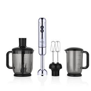 A447-16 Mi̇a Mega Deluxe Blender Set İnox/krom