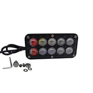 Kırmızı-mavi-beyaz -sarı Çakarlı / Beyaz Sarı Çakarlı/space Offroad Sis Lambası  Lass381