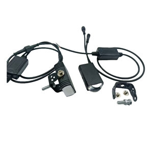 4.8x6.3x4.2cm Space Offroad Sis Lambası Sarı Beyaz 15w+15w 12-60v Motosiklet Set  /  Lass396