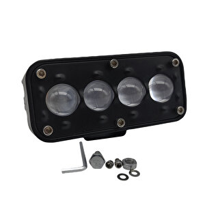 Offroad Sis Lambası 2 X4 X 9,5cm Beyaz-sarı Gündüz Ledi Kırmızı / Lass383
