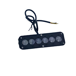 Offroad Sis Lambası  2 X4 X 13,5cm Beyaz-sarı Gündüz Ledi Kırmızı /  Lass385