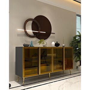 MELİNACT(KB150)KONSOL ANTRASİT GOLD BRONZ