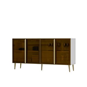 MELİNACT(KB150)KONSOL BEYAZ GOLD BRONZ