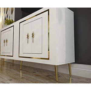 PIEROCT (KB150) KONSOL BEYAZ ALTIN Beyaz-Altın