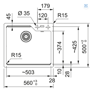 FRANKE  UBG 610-56 SAHARA GRANİT EVİ̇YE