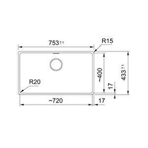 FRANKE MARİS MRG 110-72 SLATE GREY GRANİ̇T TEZGAH ALTI EVİ̇YE