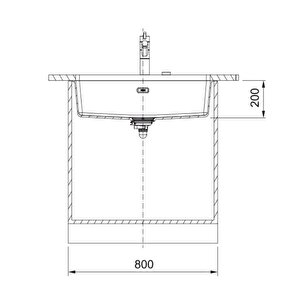 FRANKE MARİS MRG 110-72 SLATE GREY GRANİ̇T TEZGAH ALTI EVİ̇YE