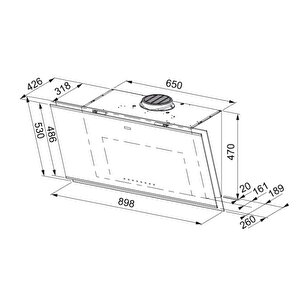 Franke  Fmy Pro 907 Fm Bk/bk Mythos Pro Davlumbaz
