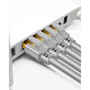 Inca Icat8-01g Cat8 S/ftp 40gbps 2000mhz High Speed %100 Copper Network Kablo 1 Metre-gri
