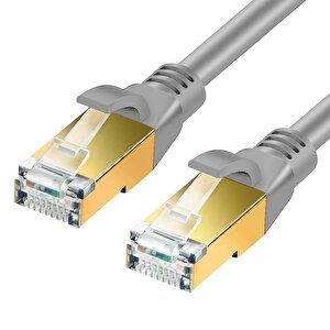 Icat8-10g Cat8 S/ftp 40gbps 2000mhz High Speed%100 Copper Network Kablo 10 Metre-gri