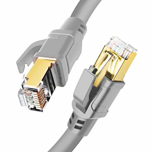Icat8-10g Cat8 S/ftp 40gbps 2000mhz High Speed%100 Copper Network Kablo 10 Metre-gri
