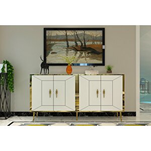 ARNOCT (KB150) KONSOL BEYAZ ALTIN Beyaz-Altın