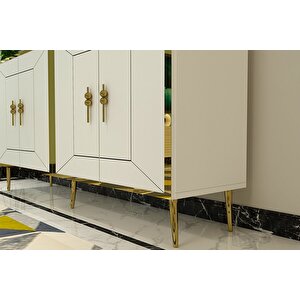 ARNOCT (KB150) KONSOL BEYAZ ALTIN Beyaz-Altın