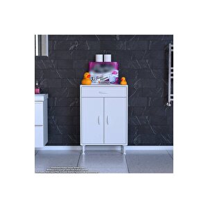 Emir 55x88x32,5 Cm 1 Çekmece 2 Kapak 1 Raf 2 Bölme Çok Amaçlı Banyo & Mutfak Dolabı