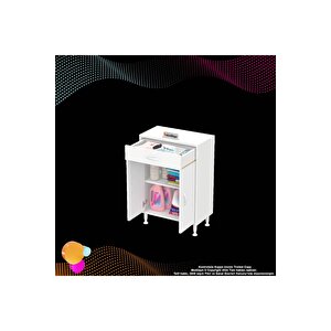 Emir 55x88x32,5 Cm 1 Çekmece 2 Kapak 1 Raf 2 Bölme Çok Amaçlı Banyo & Mutfak Dolabı