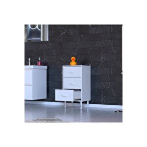 Söke 3'lü Çekmece Banyo Dolabı 50x75x32,5 Cm’ Lik Çok Yönlü Çekmecelerle Daha Düzenli