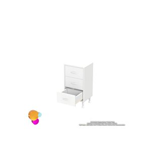Söke 3'lü Çekmece Banyo Dolabı 50x75x32,5 Cm’ Lik Çok Yönlü Çekmecelerle Daha Düzenli