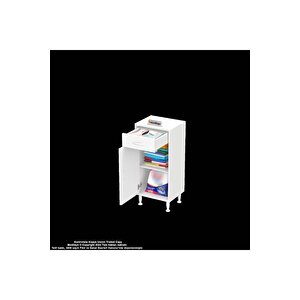 Emir 50x88x32,5 Cm 1 Çekmece 1 Kapak 1 Raf 2 Bölme Çok Amaçlı Banyo & Mutfak Dolabı