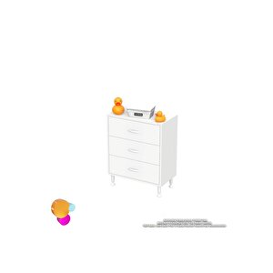 Söke 3'lü Çekmece Banyo Dolabı 55x75x32,5 Cm’ Lik Çok Yönlü Çekmecelerle Daha Düzenli