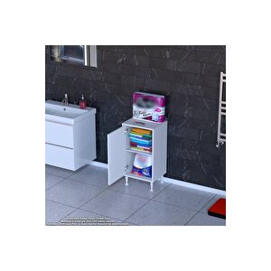 Söke Küçük Alanlar Için Akıllı Çözümler 50x75x32,5 Cm’ Lik 1 Kapaklı 2 Göz Raf Dolap
