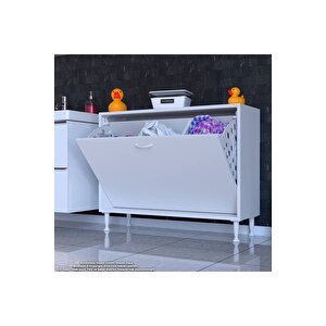 Söke 95x75x32,5 Cm' Lik Ultra Geniş 3 Çamaşır Sepet Hazneli Dolap Banyonuzun Yeni Gözdesi
