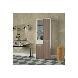 Cevher Banyo Çok Amaçlı Banyo Dolabı, Beyaz-cordobaa