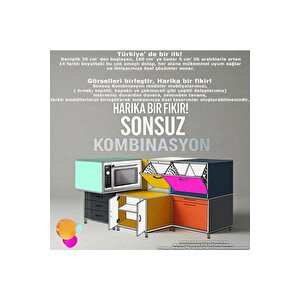 Söke Banyo Için Sihirli Kutu 80x75x32,5 Cm’ Lik 2 Göz Sepet Hazneli Mini Banyo Dolabı