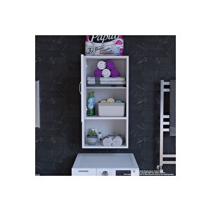 Şile 45 X 85 X 32,5 Cm Makine Üstü Asma Ve Çok Amaçlı Banyo Dolabı