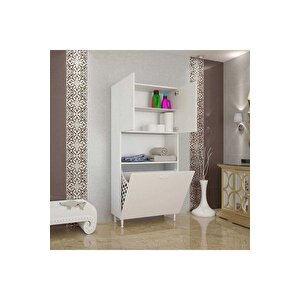 Milano 75 X 160 Cm 2 Li Çamaşır Bölmeli Banyo Dolabı