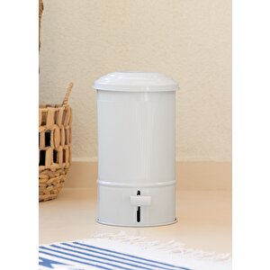Stripe Mutfak Ve Banyo Çöp Kovası Beyaz 5 Lt