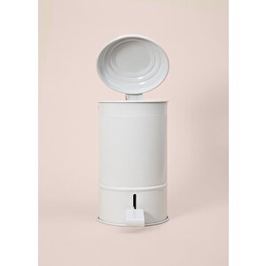 The Mia Stripe Mutfak Ve Banyo Çöp Kovası Beyaz 5 Lt