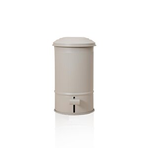 Stripe Mutfak Ve Banyo Çöp Kovası Bej 5 Lt