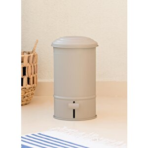 Stripe Mutfak Ve Banyo Çöp Kovası Bej 5 Lt