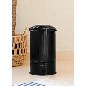 Stripe Mutfak Ve Banyo Çöp Kovası Siyah 5 Lt