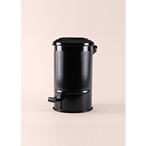 The Mia Stripe Mutfak Ve Banyo Çöp Kovası Siyah 5 Lt