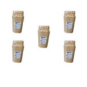 Muffin Kare Kağıt Kraft Desenli Sarı Kek Kalıbı Kapsülü Kabı - 50 Adetlik 5 Paket