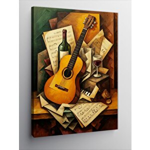 Kanvas Tablo Müzik Ve Gitar Hikayesi 70x100 cm