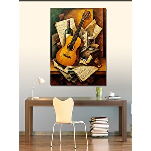 Kanvas Tablo Müzik Ve Gitar Hikayesi 70x100 cm