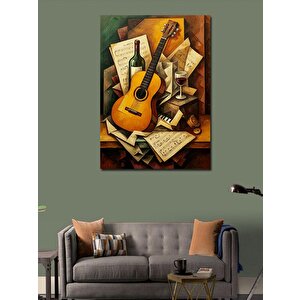 Kanvas Tablo Müzik Ve Gitar Hikayesi 70x100 cm
