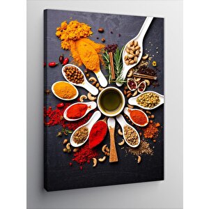 Kanvas Tablo Baharat Ve Yemek Şöleni 70x100 cm