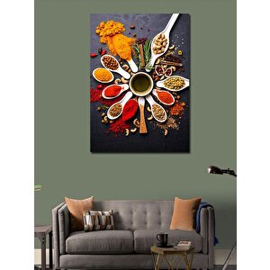 Kanvas Tablo Baharat Ve Yemek Şöleni 70x100 cm