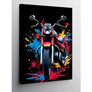 Kanvas Tablo Motor Renk Patlaması 50x70 cm