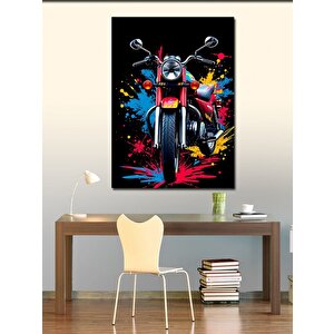 Kanvas Tablo Motor Renk Patlaması 50x70 cm
