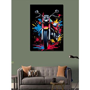 Kanvas Tablo Motor Renk Patlaması 50x70 cm