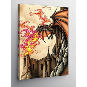 Kanvas Tablo Ejderhanın Nefesi 70x100 cm