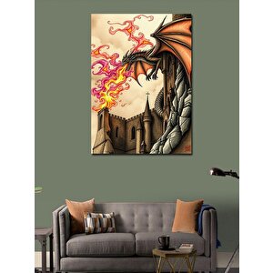 Kanvas Tablo Ejderhanın Nefesi 70x100 cm