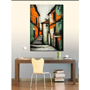 Kanvas Tablo Dar Sokak Manzarası 100x140 cm